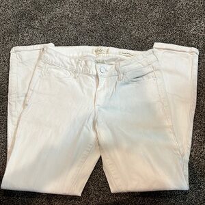 Jessica Simpson white capri jeans